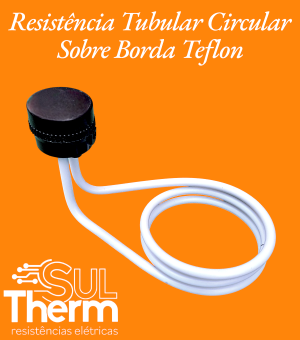 tubular circular sobre borda teflon